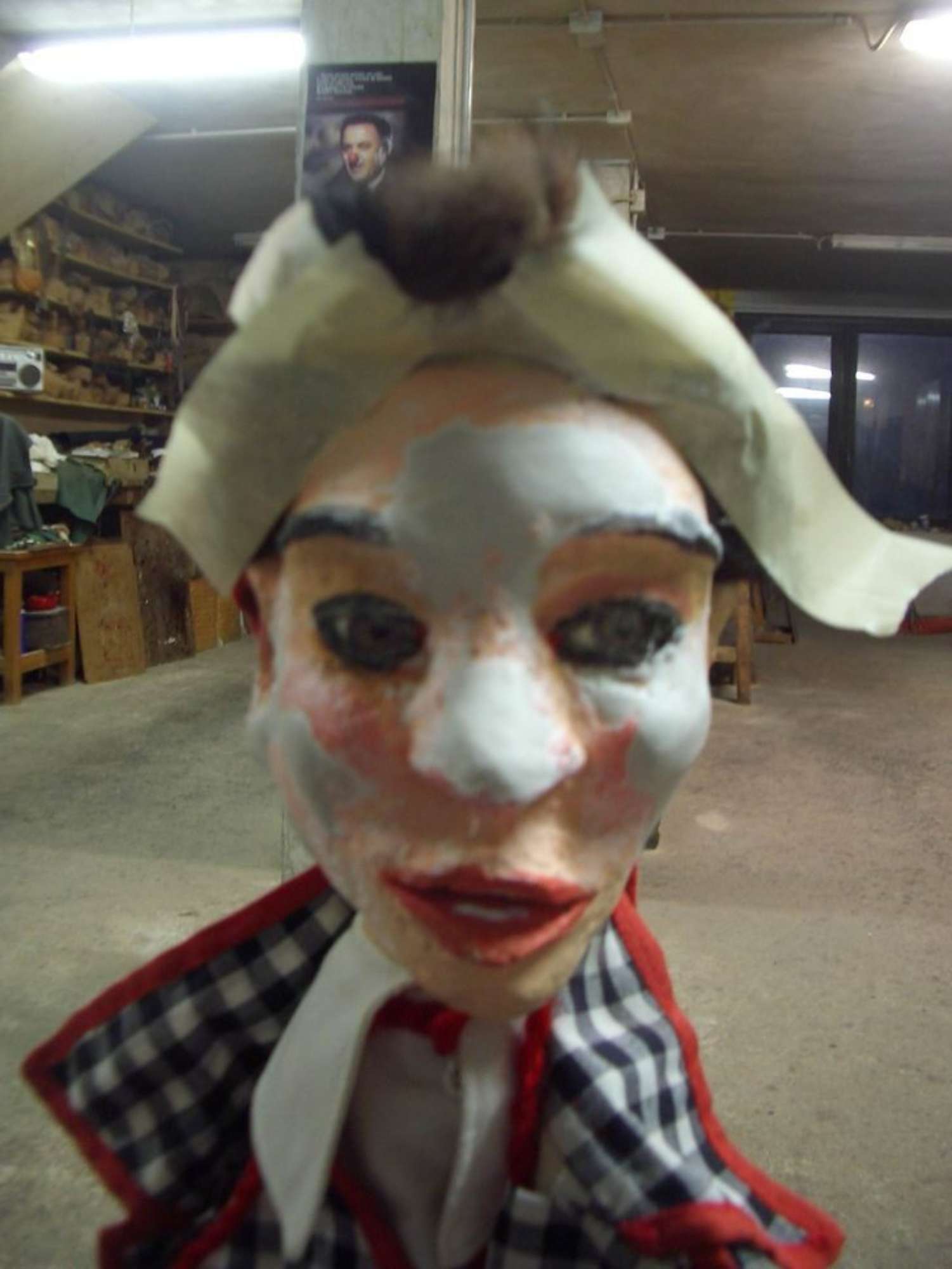 Fagiolino durante il restauro